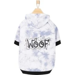 Frisco Woof Tiedye Print Dog & Cat Hoodie