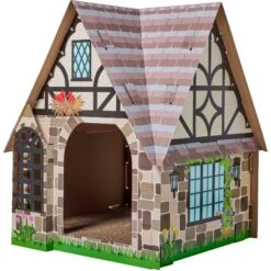 Cat Supplies Store 29 Frisco Tudor House Cardboard Cat House