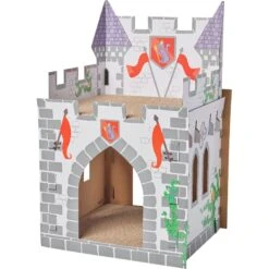 Cat Supplies Store 35 Frisco Castle Cardboard Cat House, 2-Story