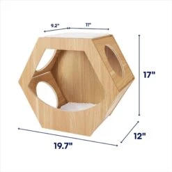 Frisco Hexagon Wall Mounted Cat Wall Shelf -Cat Supplies Store 373445 PT1. AC SS1800 V1673462109